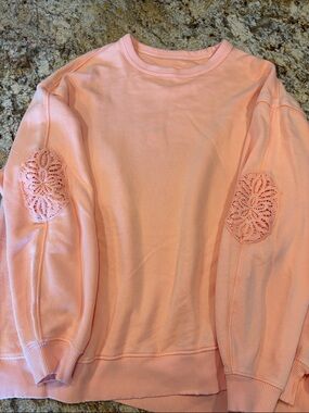 aerie Oversized Sweatshirt with Elbow Patch/Decal